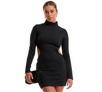 Women's tight dress Urban Classics Cut Out Black XL