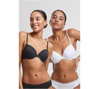 Urban Classics Basic Cotton Lace Bra 2 Units Black 75 / A Woman