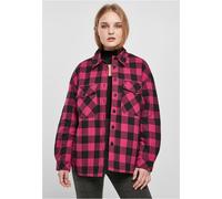 Urban Classics Damen Hemd Ladies Flanell Padded Overshirt Wildviolet/Black