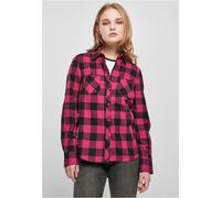 Urban Classics Damen Hemd Ladies Turnup Checked Flanell Shirt Wildviolet/Black