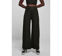 Urban Classics Damen Hose Ladies Rib Jersey Wide Leg Pants Black