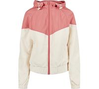 Urban Classics Damen Jacke Ladies Arrow Windbreaker Palepink/Whitesand