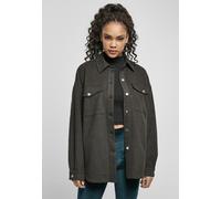 Urban Classics Damen Jacke Ladies Classic Overshirt Charcoal