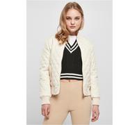 Urban Classics Damen Jacke Ladies Diamond Quilt Nylon Jacket Whitesand