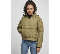 Urban Classics Oversized Diamond Quilted Pull Over Big Jacket Green 3XL Women