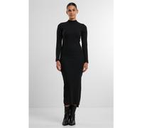 Urban Classics Damen Kleid Ladies Rib Longlseeve Mockneck Dress TB6933