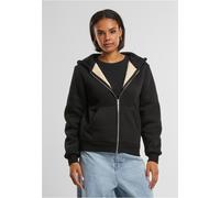 Urban Classics Bonded Sherpa Full Zip Sweatshirt Black M Woman