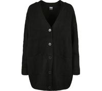 Urban Classics Damen Ladies Chunky Fluffy Knit Cardigan Black