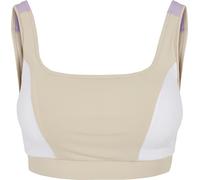 Urban Classics Damen Ladies Color Block Bra Softseagrass/White/Lilac