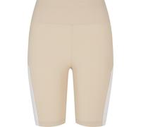 Urban Classics Damen Ladies Color Block Cycle Shorts Softseagrass/White