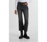 Urban Classics Damen Ladies Cropped Flared Denim Pants TB7103