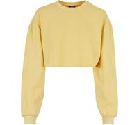 Urban Classics Damen Ladies Cropped Flower Embroidery Terry Crewneck