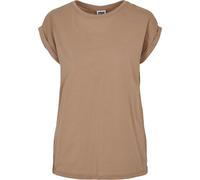 Urban Classics Damen Ladies Extended Shoulder Tee Softtaupe