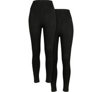 Urban Classics Damen Ladies High Waist Jersey Leggings 2-Pack