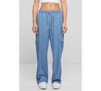 Urban Classics Damen Ladies Light Denim Cargo Pants TB6836