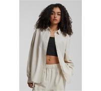 Urban Classics Tb6847 Linen Long Sleeve Shirt Black M Woman