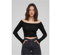 Urban Classics Damen Ladies Off Shoulder Glitter Longsleeve TB6125