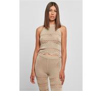 Urban Classics Damen Ladies Short Crochet Knit Neckholder Top