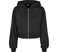 Urban Classics Damen Ladies Short Oversized Zip Jacket Black