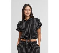 Urban Classics Damen Ladies Structured Striped Tied Blouse TB7474