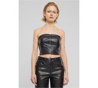 Urban Classics Damen Ladies Synthetic Leather Bandeau Top TB6952