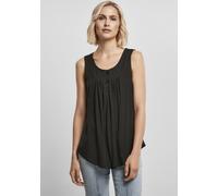 Urban Classics Damen Ladies Viscose Button Up Top Black