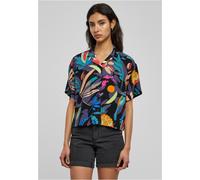 Urban Classics Damen Ladies Viscose Resort Shirt Blackfruity