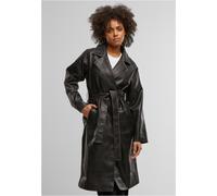 Urban Classics Vintage Leather Trench Coat Black 3XL Women