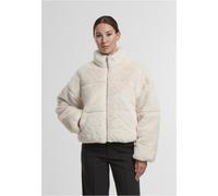Urban Classics Damen Steppjacke Ladies Short Faux Fur Puffer Jacket TB7935