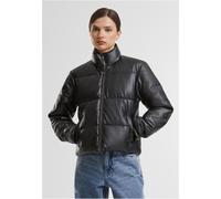 Urban Classics Damen Steppjacke Ladies Synthetic Leather Puffer Jacket TB7073