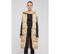 Urban Classics Damen Steppweste Ladies Long Hooded Puffer Vest TB7007