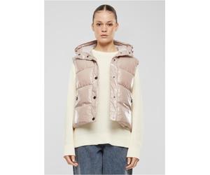 Urban Classics Damen Steppweste Ladies Recycled Shiny Puffer Vest With Hood TB70