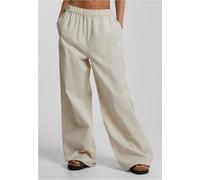 Urban Classics Damen Stoffhose Ladies Linen Mixed Wide Pants TB6850