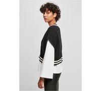 Urban Classics Damen Sweatshirt Ladies Cropped Knit College Slipover Black