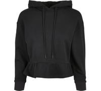 Urban Classics Damen Sweatshirt Ladies Organic Volants Hoody Black