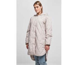 Urban Classics Damen Sweatshirt Ladies Oversized Diamond Quilted Hooded Coat War