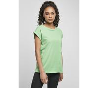 Urban Classics Damen T-Shirt Ladies Extended Shoulder Tee Ghostgreen