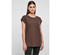 Urban Classics Damen T-Shirt Ladies Organic Extended Shoulder Tee Brown