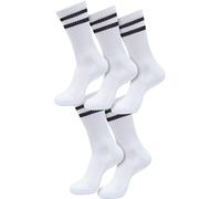 Urban Classics Double Stripe Socks 5-Pack Socks white black EU 35-38