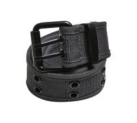 Urban Classics Unisex Double Thorn Buckle Canvas Belt Belt, Grey, L/XL