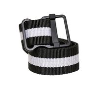 Urban Classics Easy Belt with Stripes, Black/White, S/M