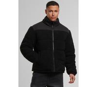 Urban Classics - Fabric Mix Teddy Puffer Black - Jacket - black - XL - Shell: 100% Polyester; Lining: 100% Polyester,Fleece XL