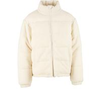 Urban Classics Fabric Mix Teddy Puffer Jacket Men Quilted Winter Plush