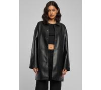 Urban Classics - Faux Leather Black - Leather Jacket - black - M - 90% Polyester, 10% Cotton,Fake Leather M