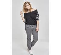 Urban Classics Female Shirt Ladies 3/4 Contrast Raglan Tee Black/Darkcamouflage