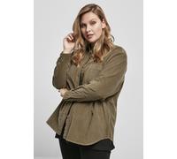 Urban Classics Female Shirt Ladies Corduroy Oversized Shirt Olive