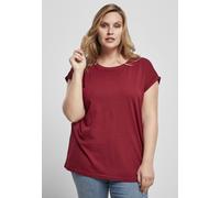 Urban Classics Female Shirt Ladies Organic Extended Shoulder Tee Burgundy