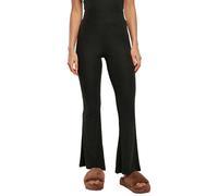 Women's high-waisted flared leggings Urban Classics Noir XS