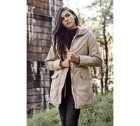 Urban Classics - Garment Washed Sand - Jacket - beige - XS - Shell: 100% Cotton; Lining: 100% Polyester XS