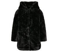 Urban Classics Girl's Hooded Teddy Coat Jacket, Black, 146/152